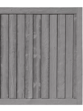 Nantucket Gray Sherwood Gate 70 in. high x 71 in. wide with Hardware