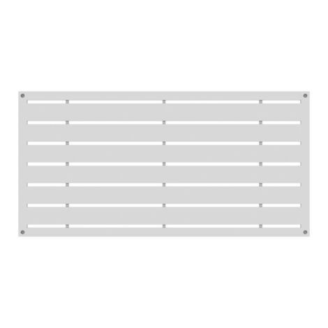 White 2' X 4' - Boardwalk Decorative Screen Panel