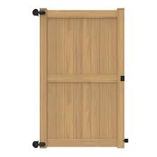 8' H x 58" W Colden Walk Gate Woodgrain