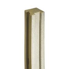 Beige Granite Corner Post with Hardware 5" x 5" x 102"