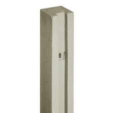 Beige Granite Gate Post with Hardware 5" x 5" x 102"