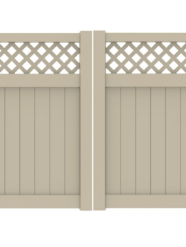 6'H x 10'W Harrington Double Drive Gate Tan