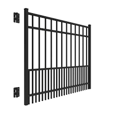 5' H x 5' W Puppy Picket Straight Gate Black